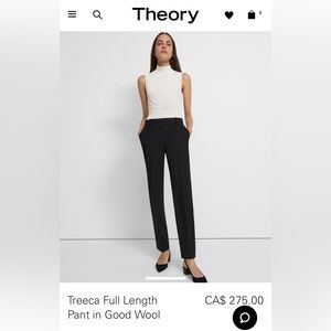 Theory Trecca Full Length Pant